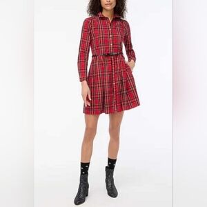 J Crew Christmas Plaid Dress
